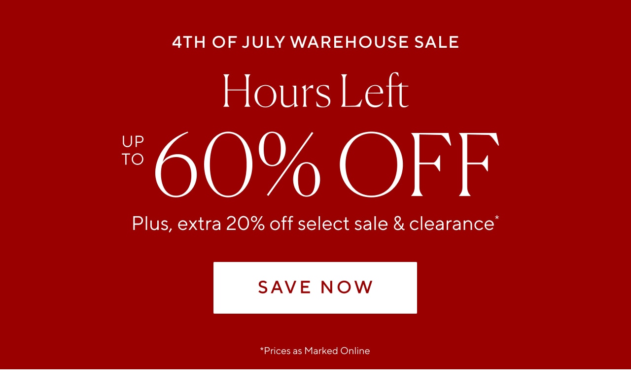 Hours left. Up to 60% off save now