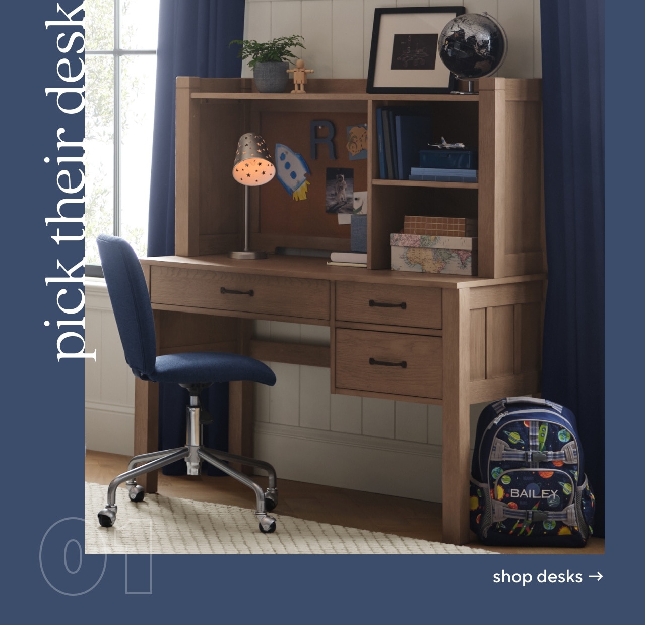 pick a desk. shop desks