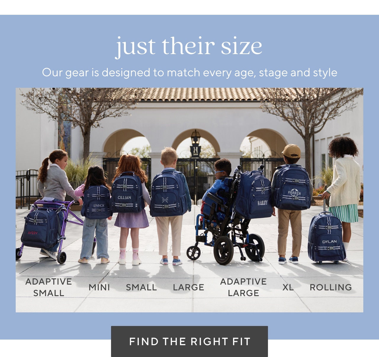 just their size