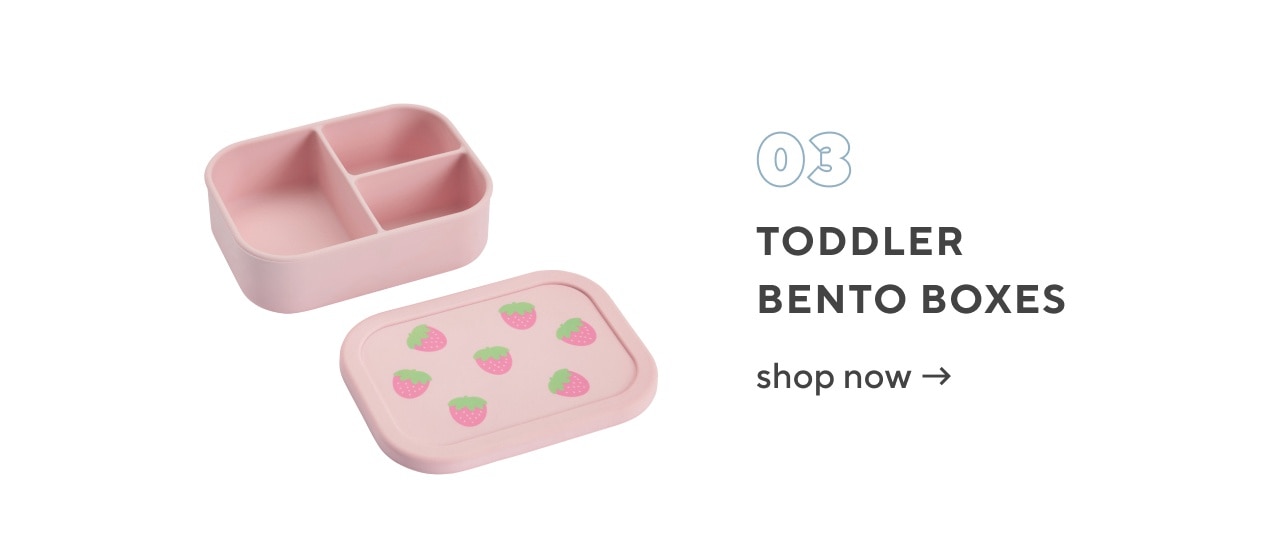 toddler bento boxes. shop now