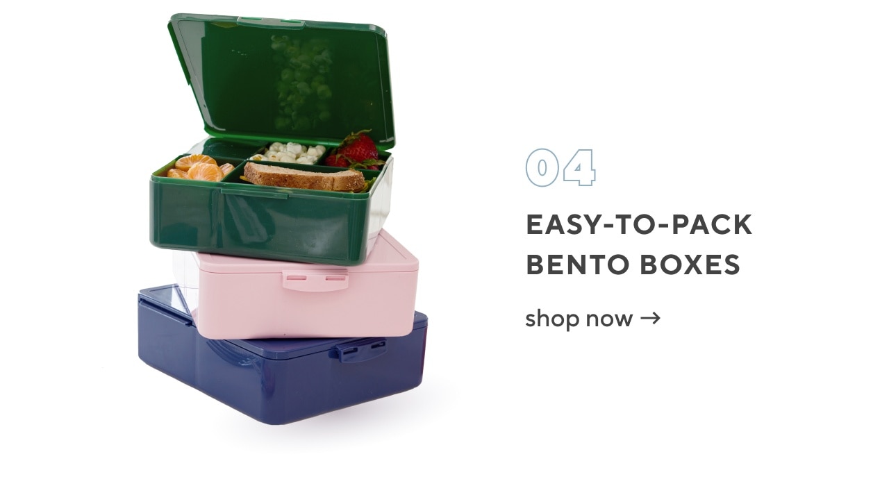 easy-to-pack bento boxes