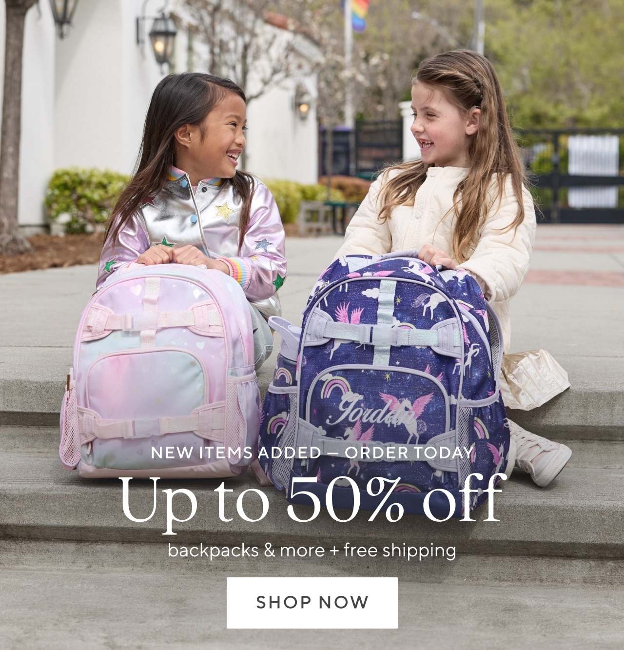up to 50% off backpacks & more