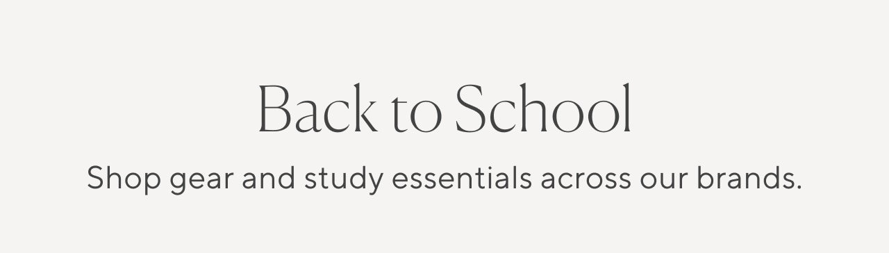 back to school