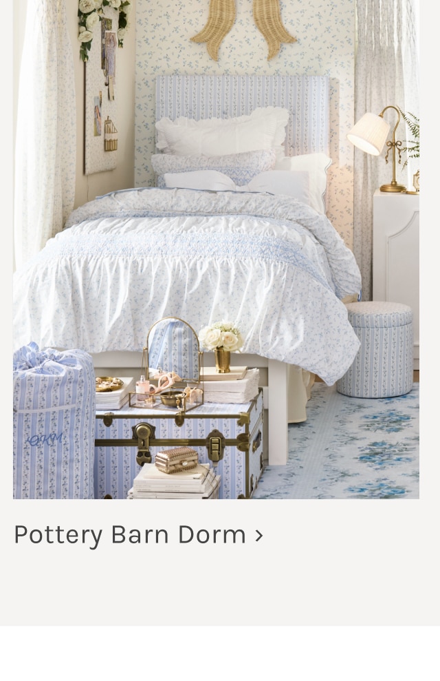 Pottery Barn Dorm