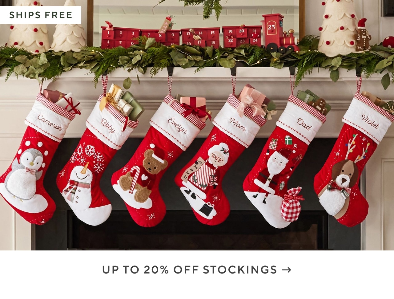 up to 20% off stockings
