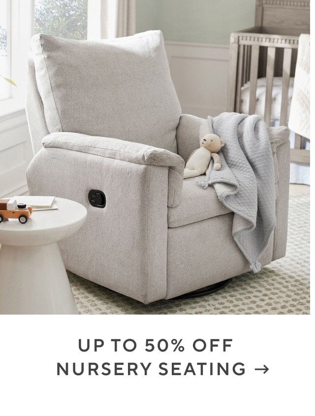 up to 50% off nursery seating