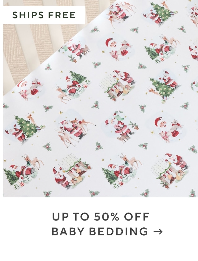 up to 50% off baby bedding