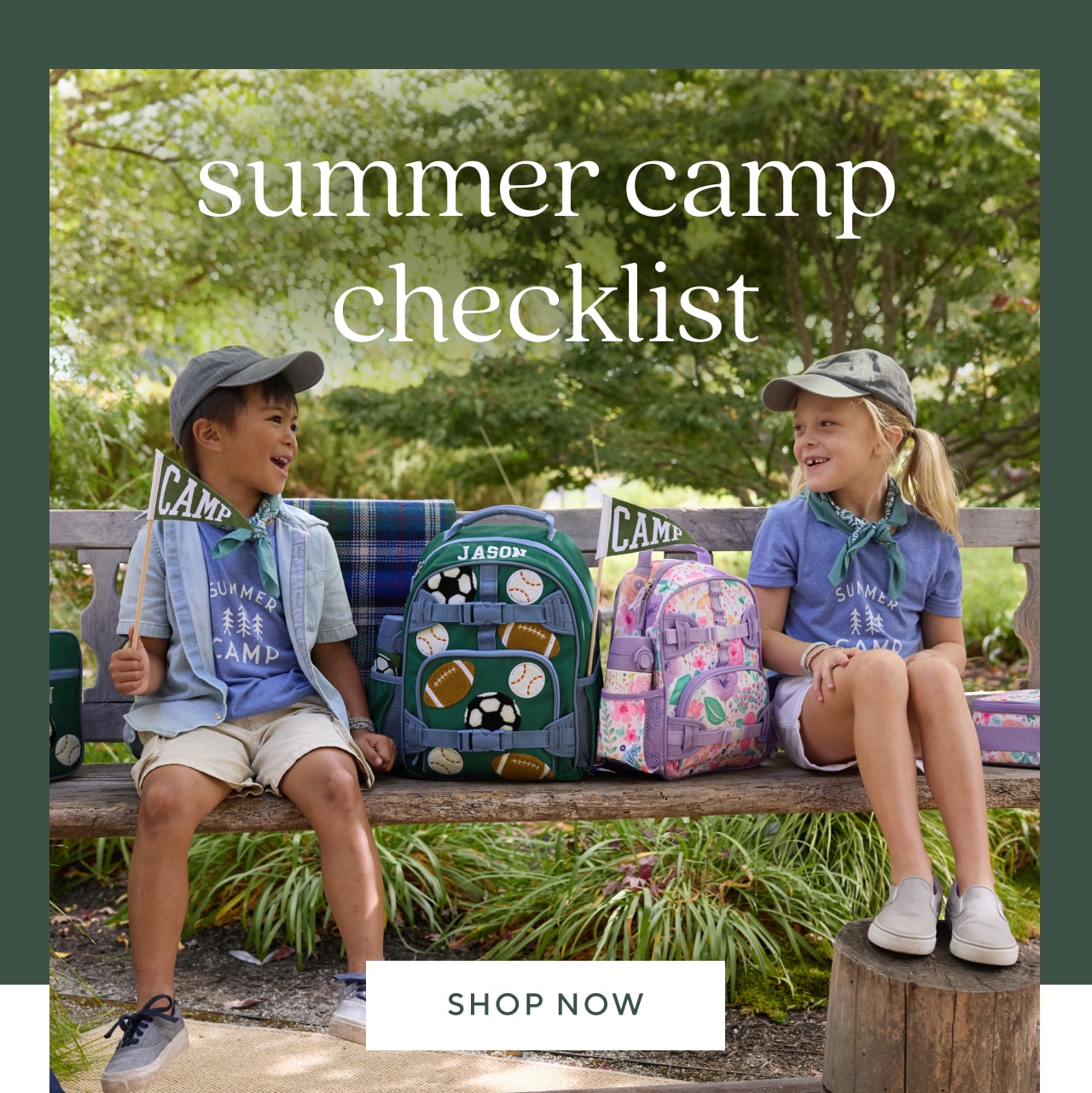 summer camp checklist. shop now
