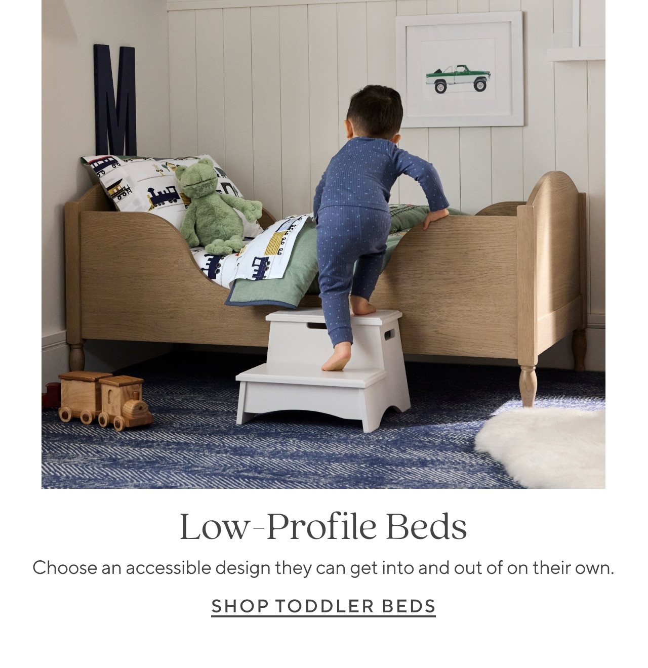 low-profile beds. shop toddler beds