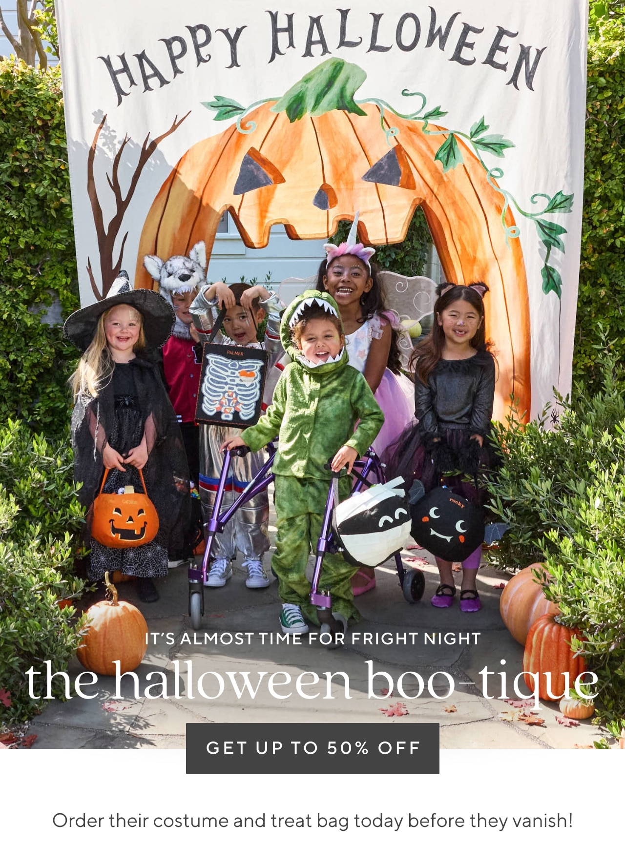 the halloween boo-tique. shop now