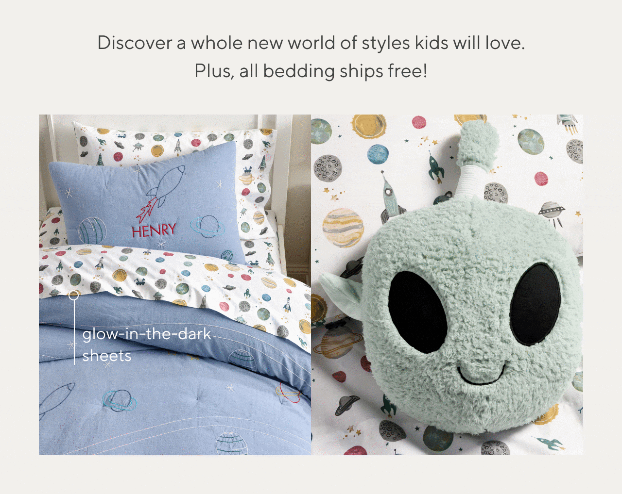all bedding ships free