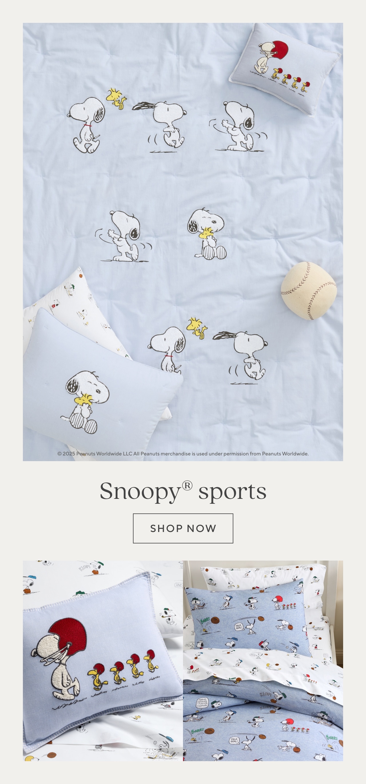 Snoopy Sports. Shop now