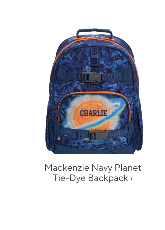 mackenzie navy planet tie-dye backpack