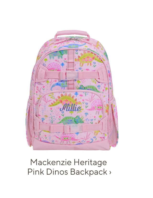 mackenzie heritage pink dinos backpack