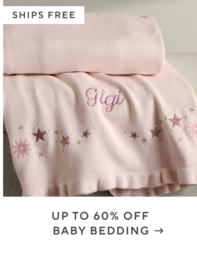 up to 60% off baby bedding