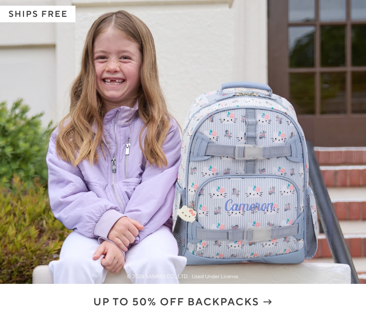 up to 50% off backpacks