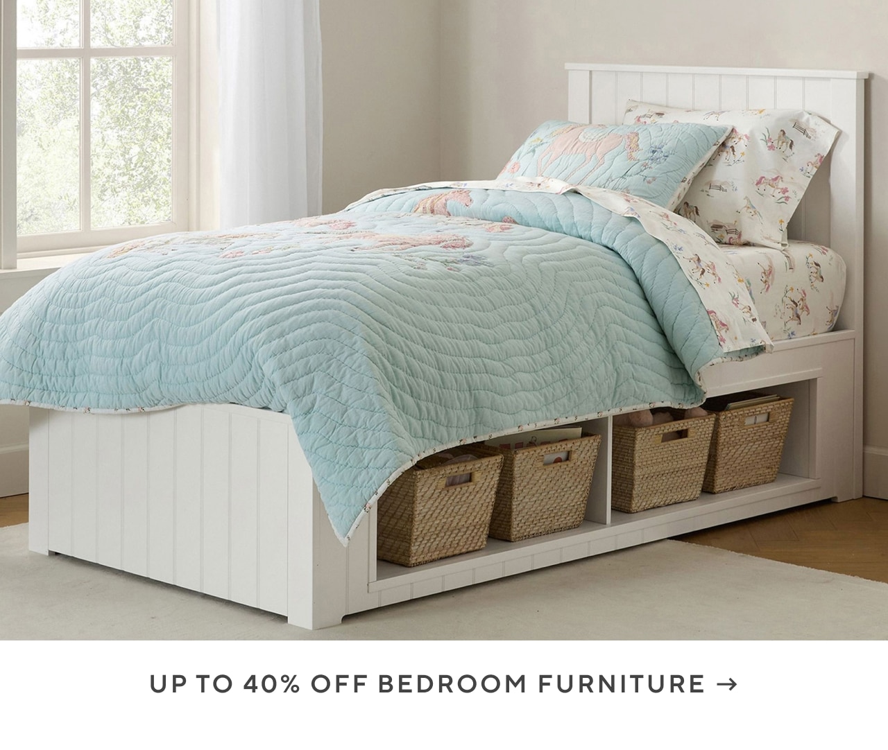 up to 40% off bedroom furniture