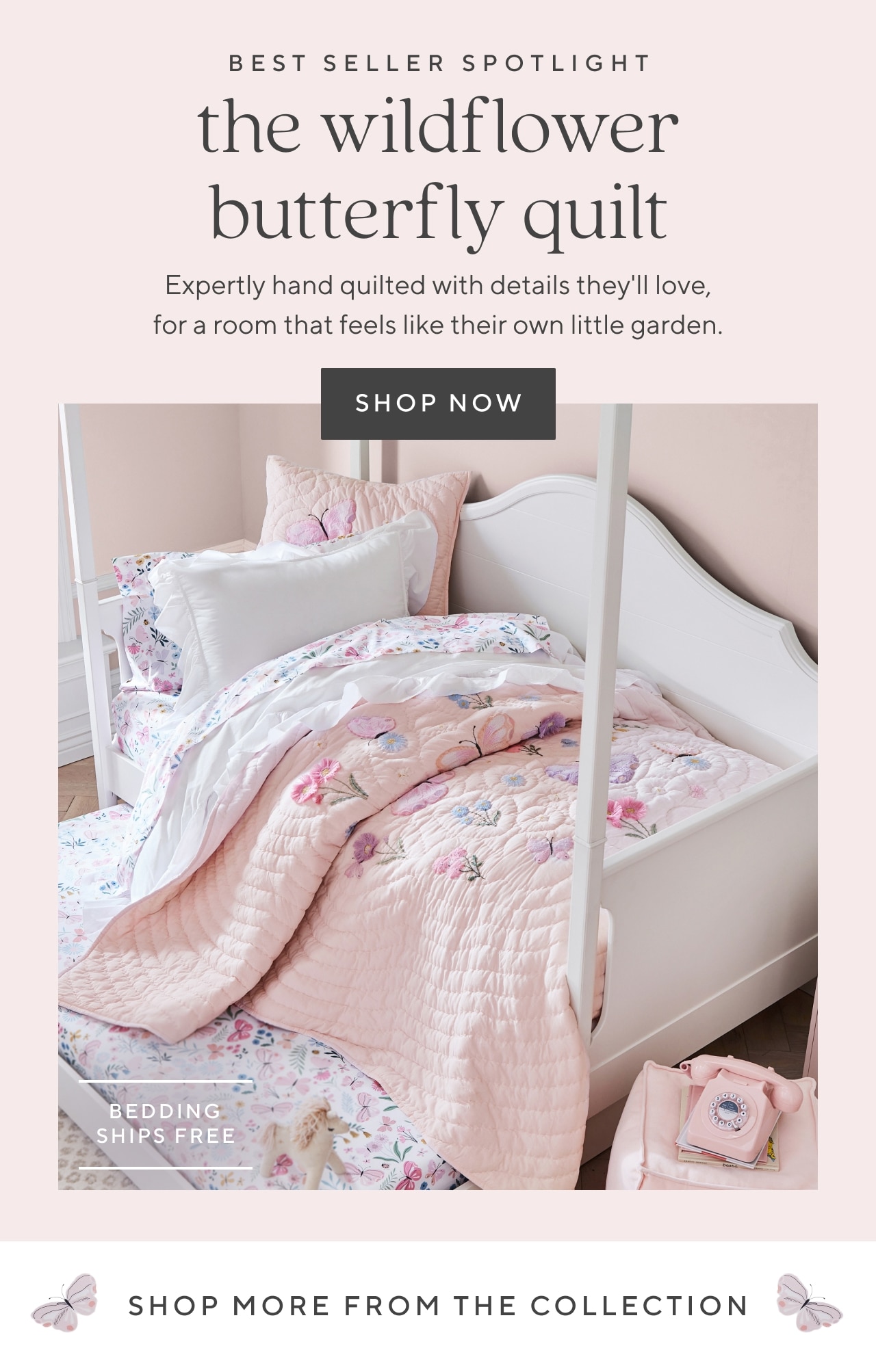 the wildflower butterfly quilt