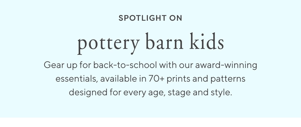Spotlight on Pottery Barn Kids